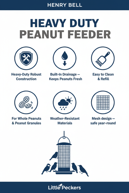 Henry Bell Heavy Duty Peanut Feeder Infographic