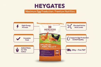 Heygates Specialist Layers Pellets Infographic