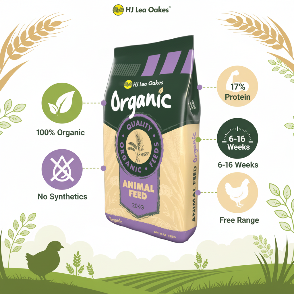 HJ Lea Oakes Organic Grower/Finishing Pellets Infographic