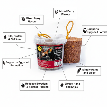 Feldy Chicken Pecker Block Mixed Berries infographic