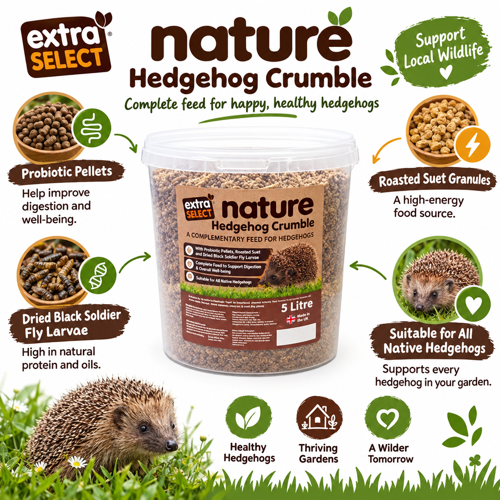 Infographic for Extra Select Hedgehog Crumble 5 Litre