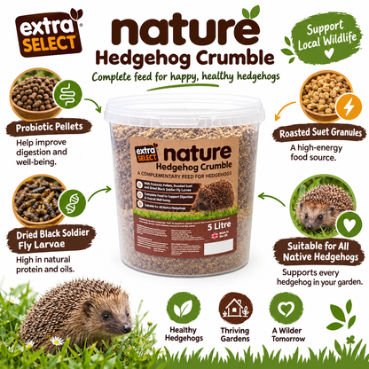 Infographic for Extra Select Hedgehog Crumble 5 Litre