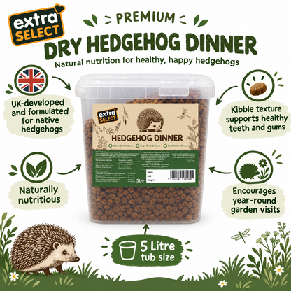 Infographic for Extra Select Premium Dry Hedgehog Dinner 5 Litre
