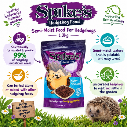Infographic for Spikes Semi-Moist Food For Hedgehogs 1.3kg