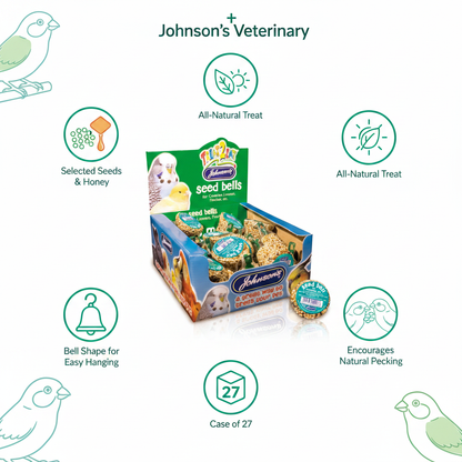 Johnson's Canary & Finch Seed Bells Infographic
