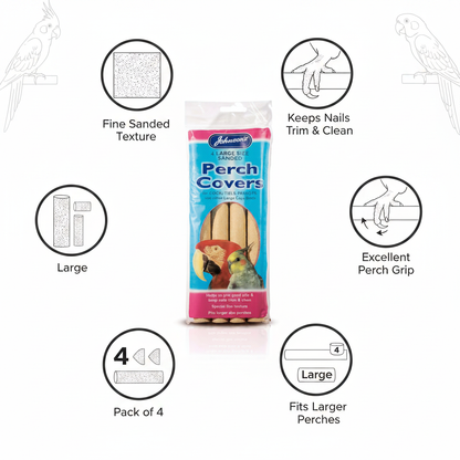 Johnson's Cockatiel Perch Covers Large Infographic