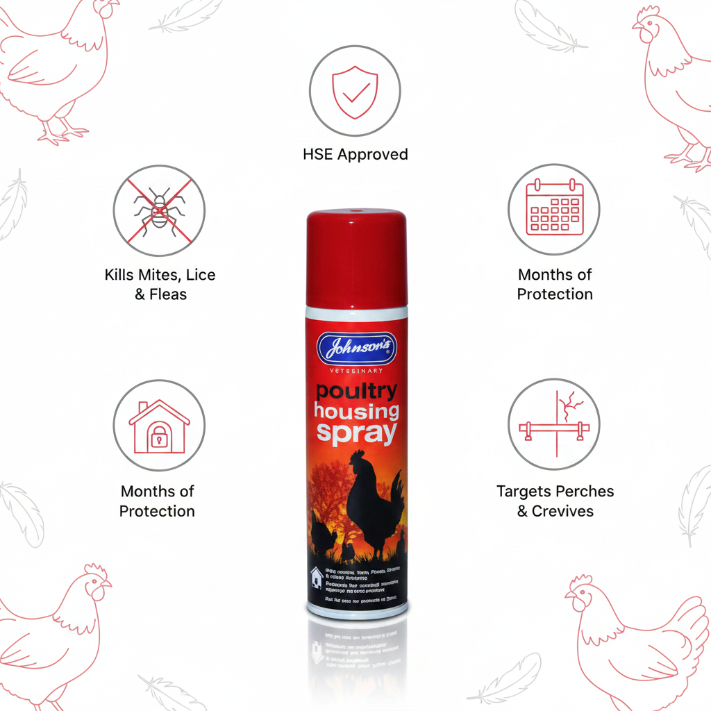 Johnson's Poultry Housing Spray Infographic