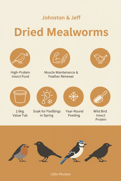 Johnston & Jeff Dried Mealworms Infographic
