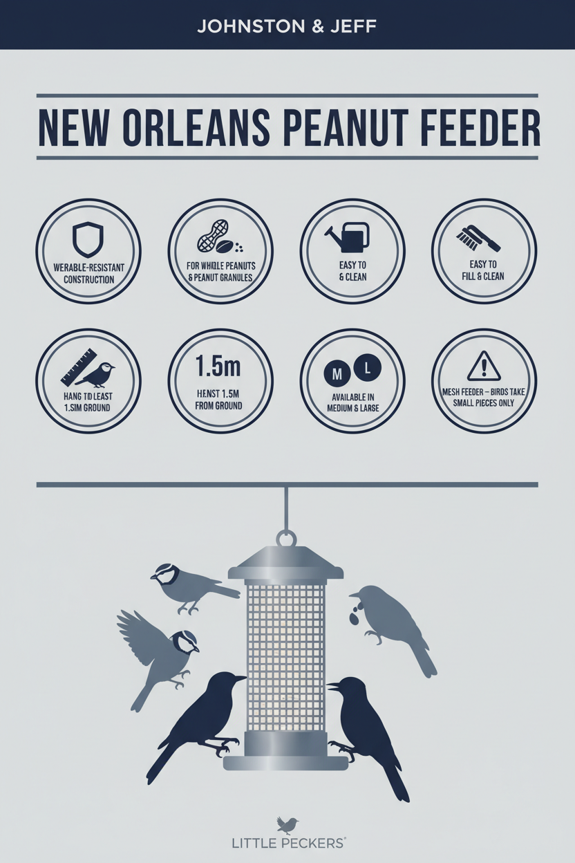 Johnston & Jeff New Orleans Peanut Feeder Infographic