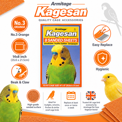 Kagesan No.3 Orange Sandsheets Infographic