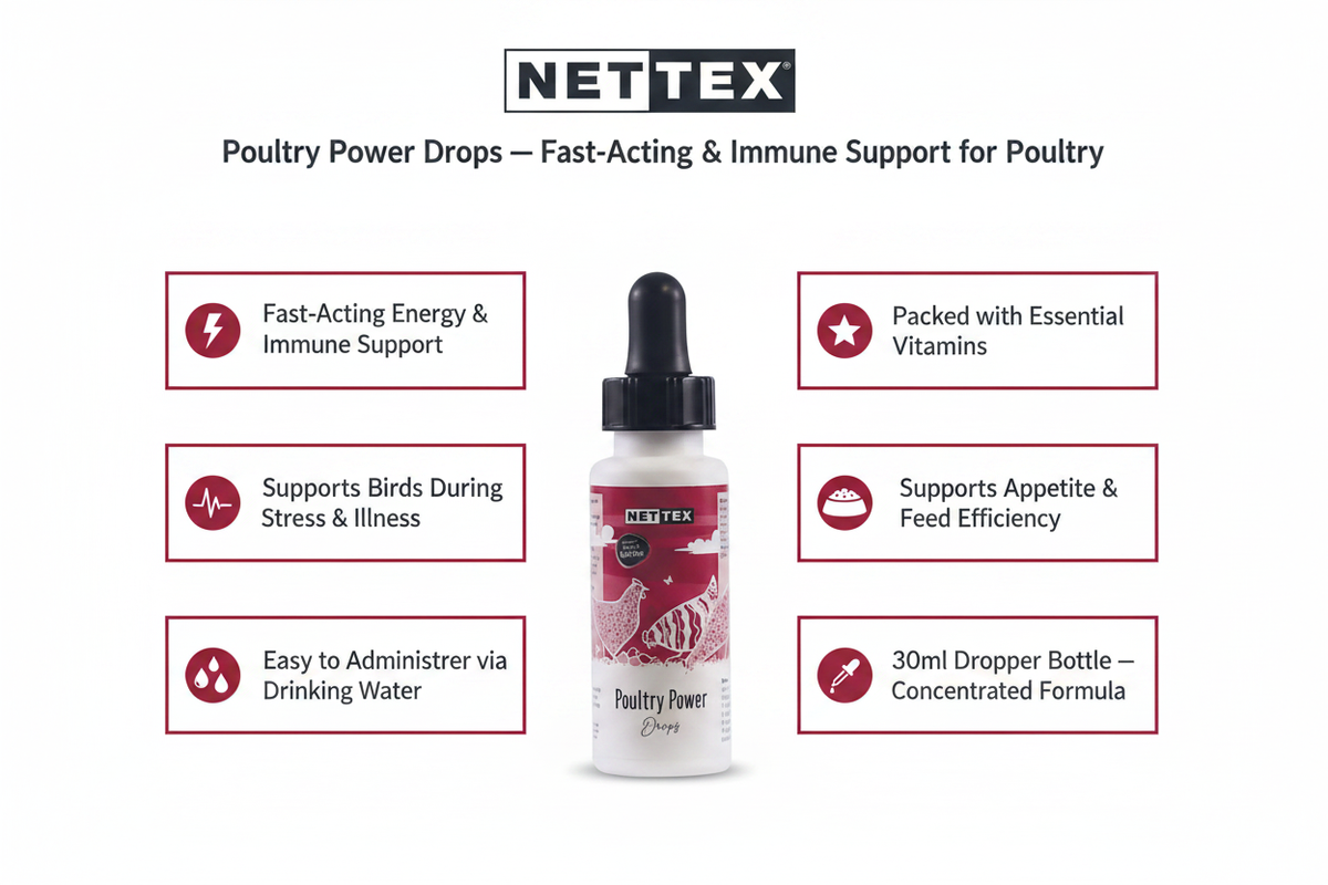 Nettex Poultry Power Drops Infographic