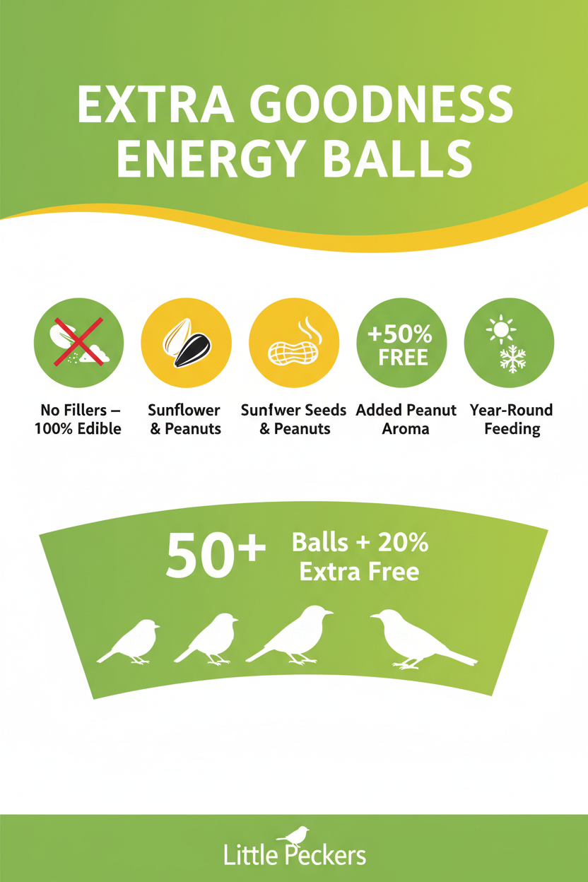 Peckish Extra Goodness Energy Balls Infographic