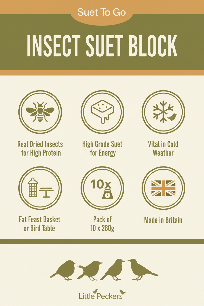 Suet To Go Insect Suet Block Infographic