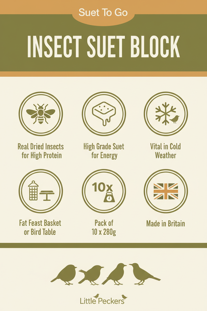 Suet To Go Insect Suet Block Infographic