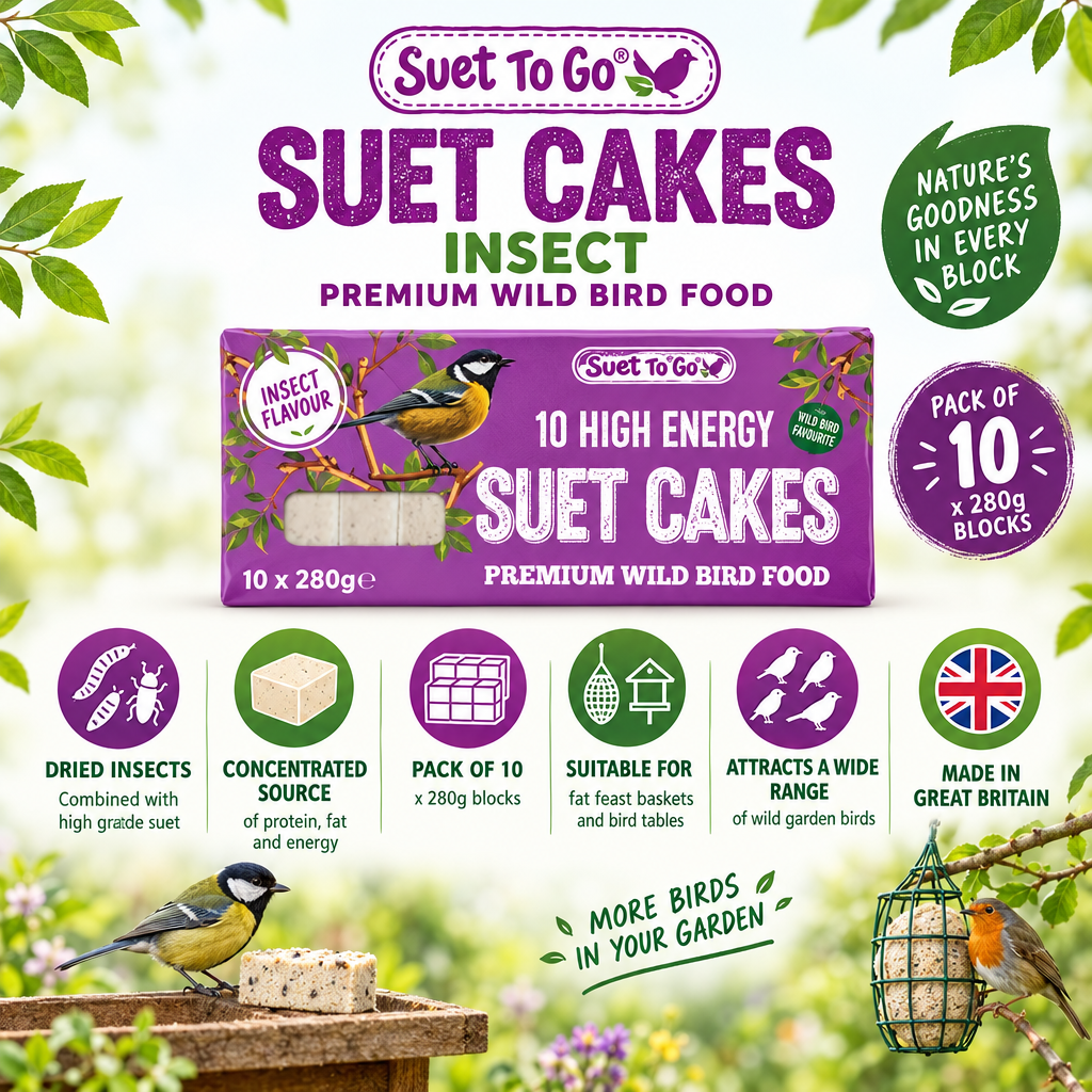 Suet To Go Suet Block Insect 280g infographic