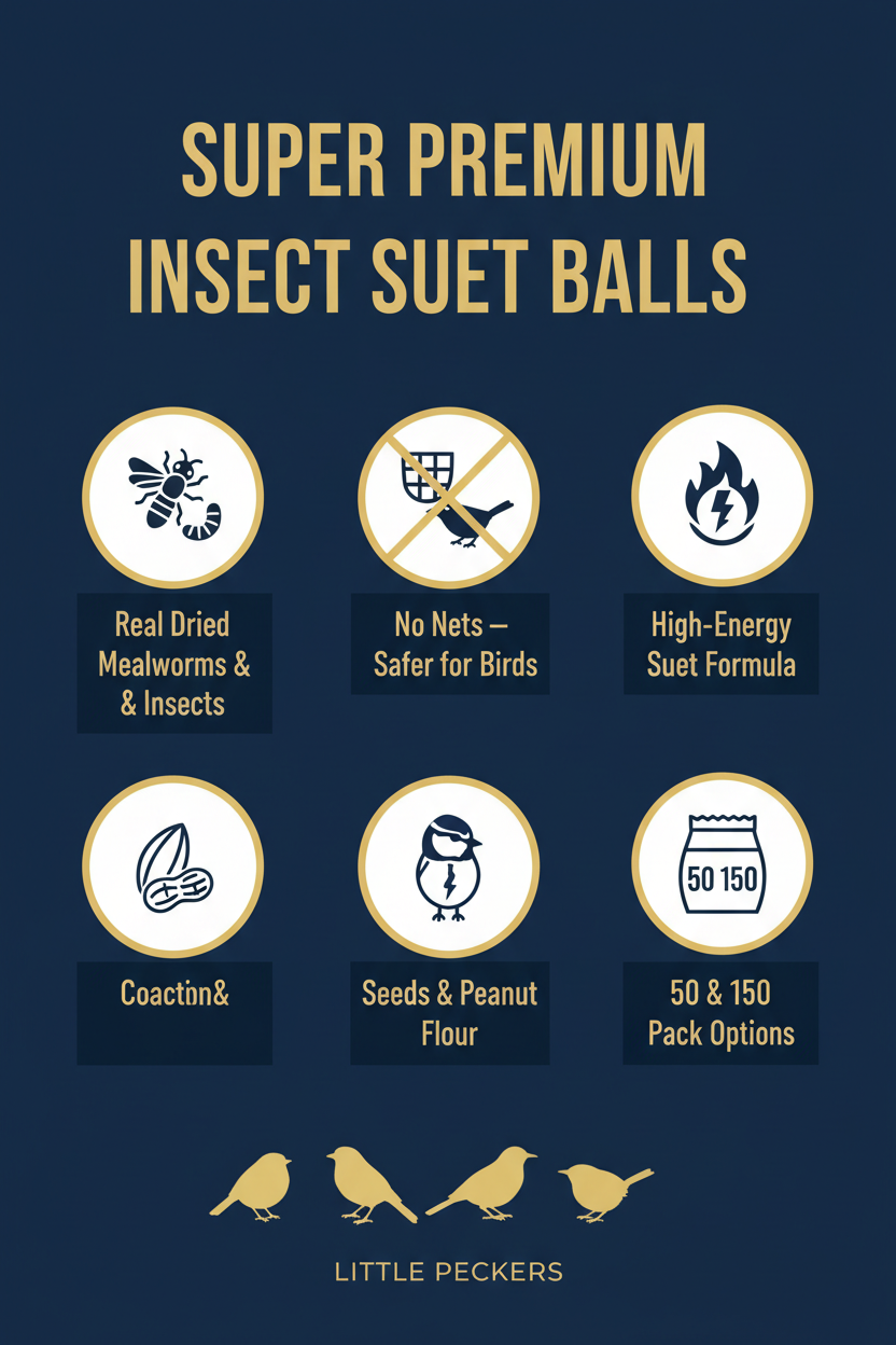 Suet To Go Super Premium Insect Suet Balls Infographic