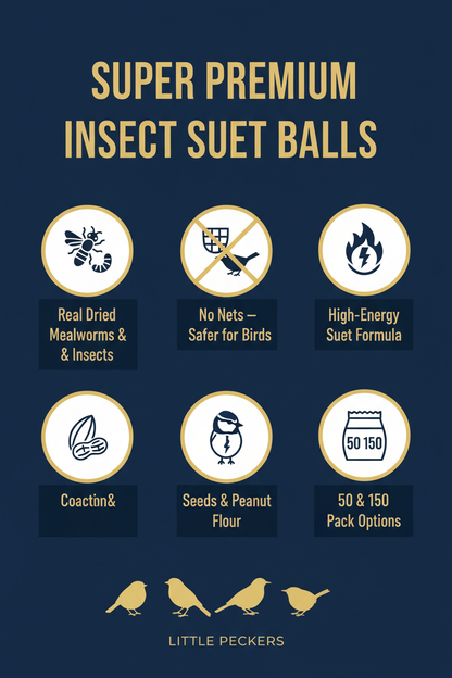 Suet To Go Super Premium Insect Suet Balls Infographic