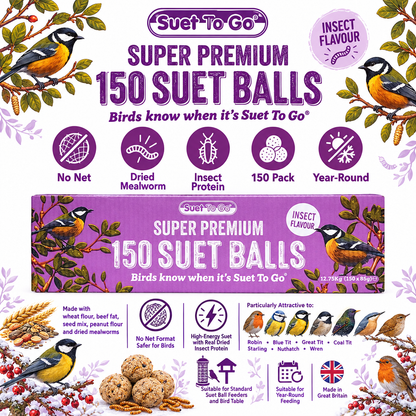 Suet To Go Super Premium Insect Suet Balls Infographic