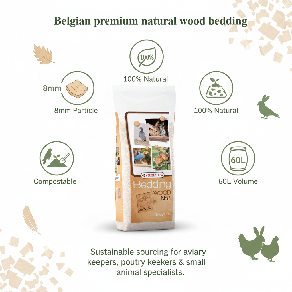 Versele-Laga Bedding Wood No 8 Infographic