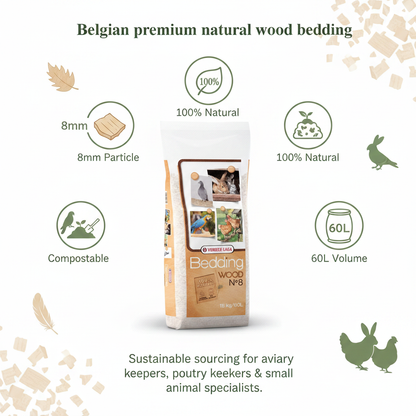 Versele-Laga Bedding Wood No 8 Infographic