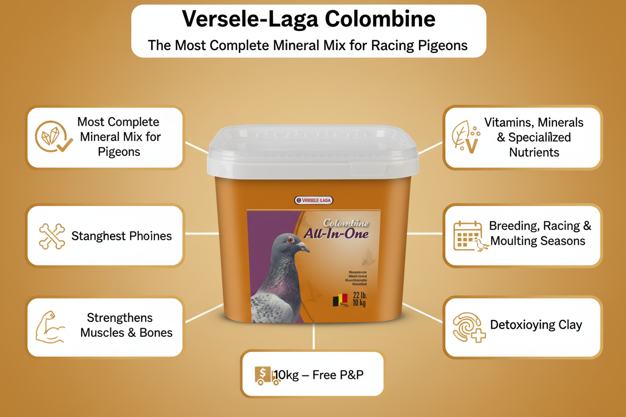 Versele-Laga Colombine All-In-One Infographic