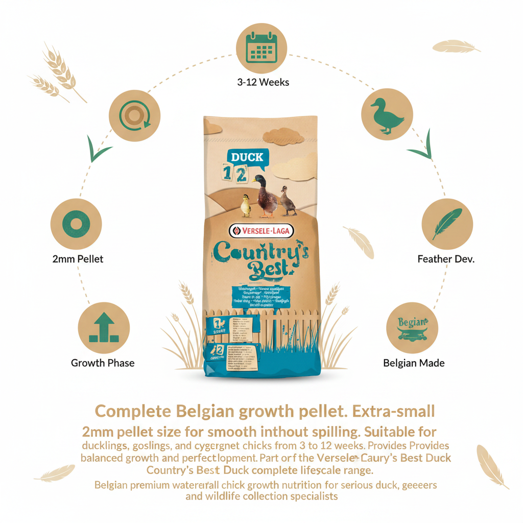 Versele-Laga Country's Best Duck 2 Pellet Infographic