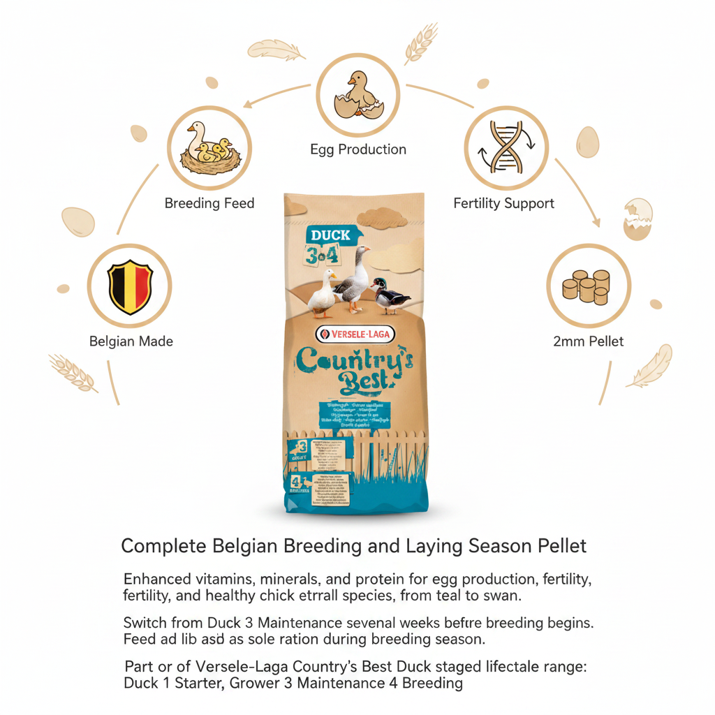 Versele-Laga Country's Best Duck 4 Pellets Infographic