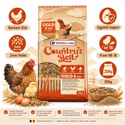 Versele-Laga Country's Best Gold 4 Mix 20kg Infographic