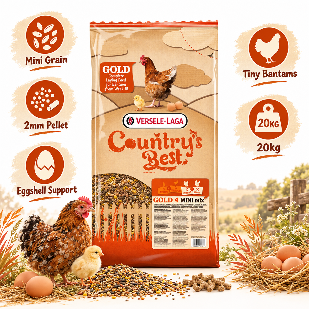 Versele-Laga Country's Best Mini Gold 4 Mix 20kg Infographic