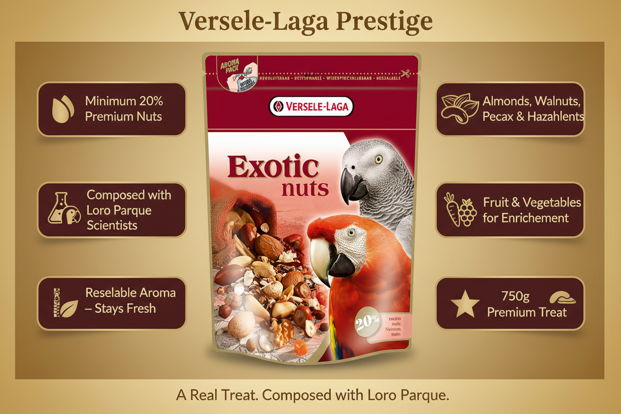 Versele-Laga Exotic Nut Mixture Infographic