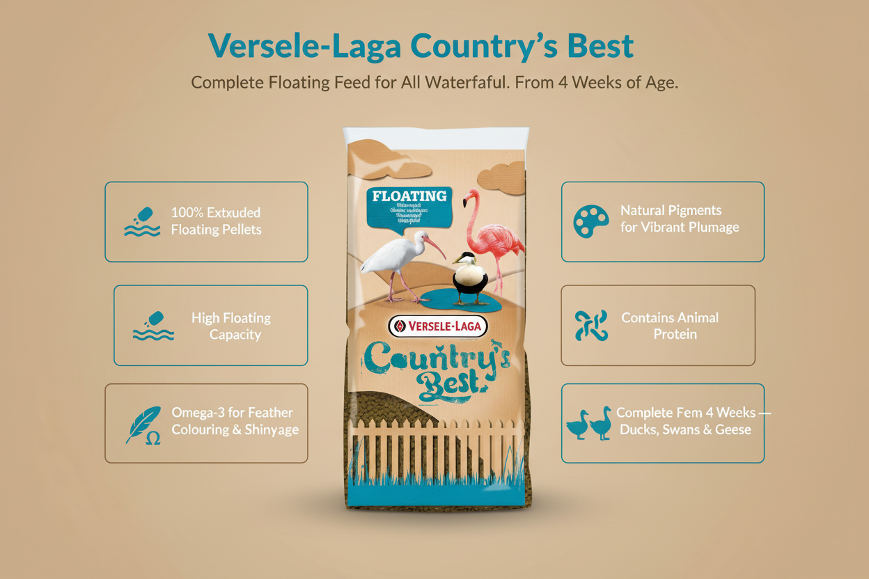 Versele-Laga Floating Allround Pellets Duck Infographic
