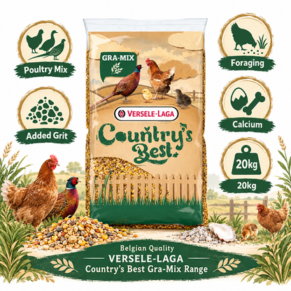 Versele-Laga Gra-Mix Poultry Mixture Plus Grit 20kg Infographic