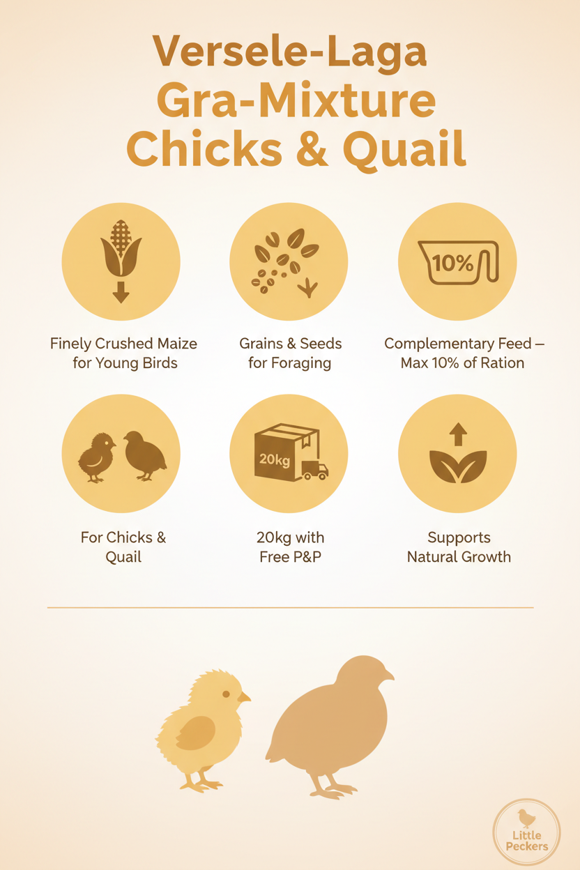 Versele-Laga Gra-Mixture Chicks & Quail Infographic