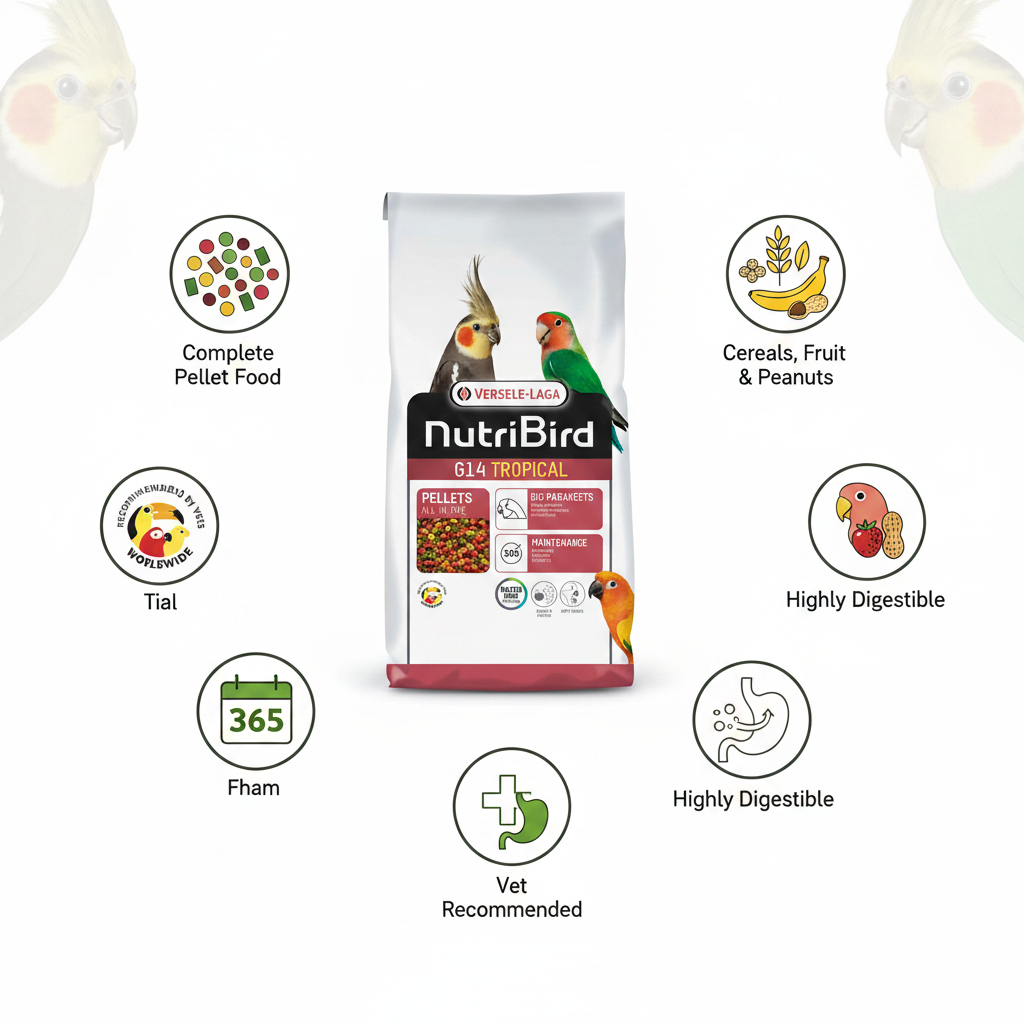 Versele-Laga NutriBird G14 Tropical Infographic