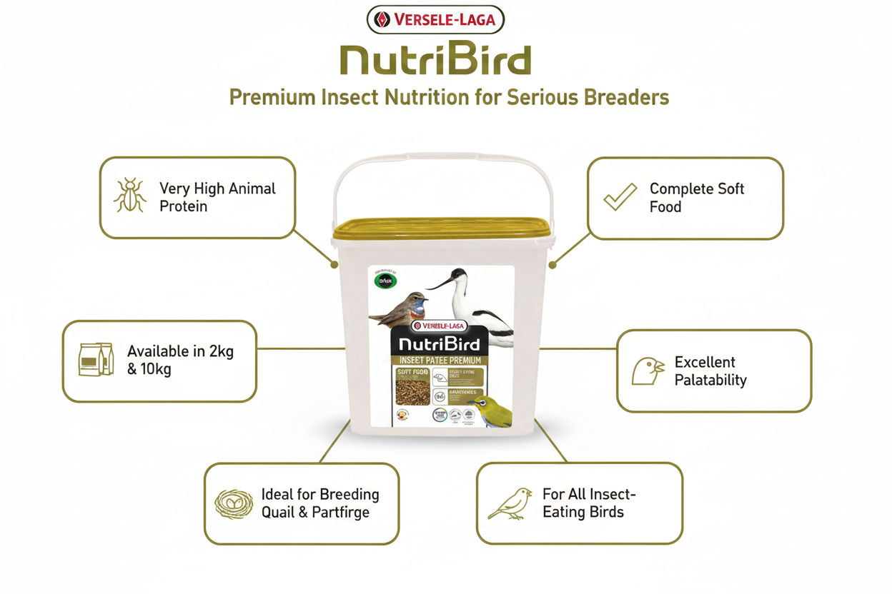 Versele-Laga NutriBird Insect Patee Premium Infographic