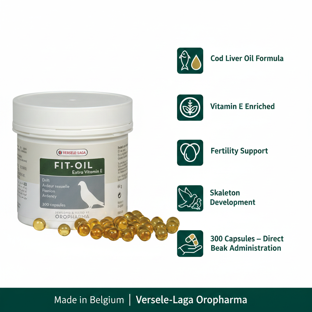 Versele-Laga Oropharma Fit Oil 300 Capsules Infographic