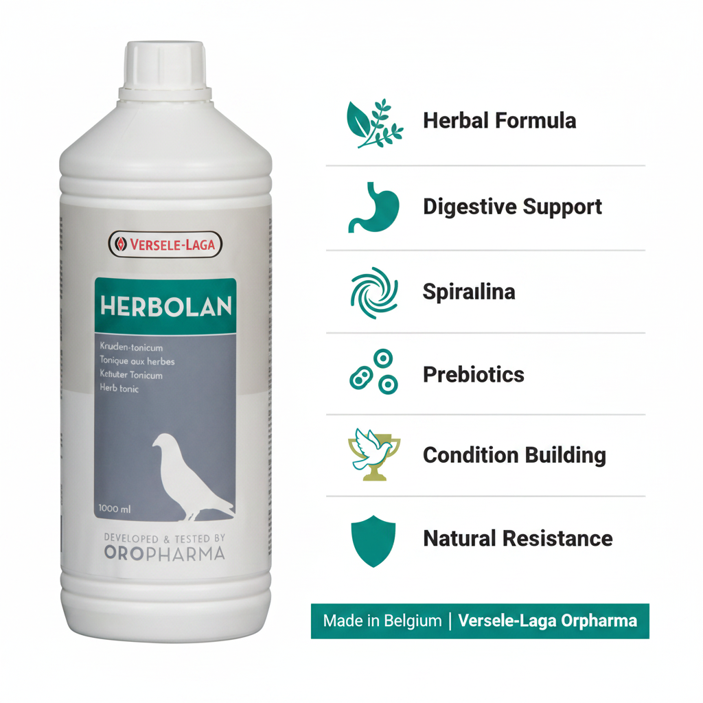 Versele-Laga Oropharma Herbolan 1 Litre Infographic