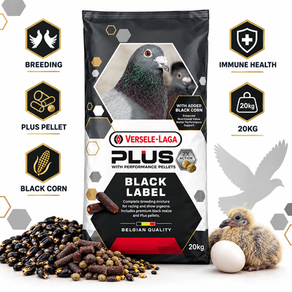 Versele-Laga Plus Black Label Start 20kg Infographic