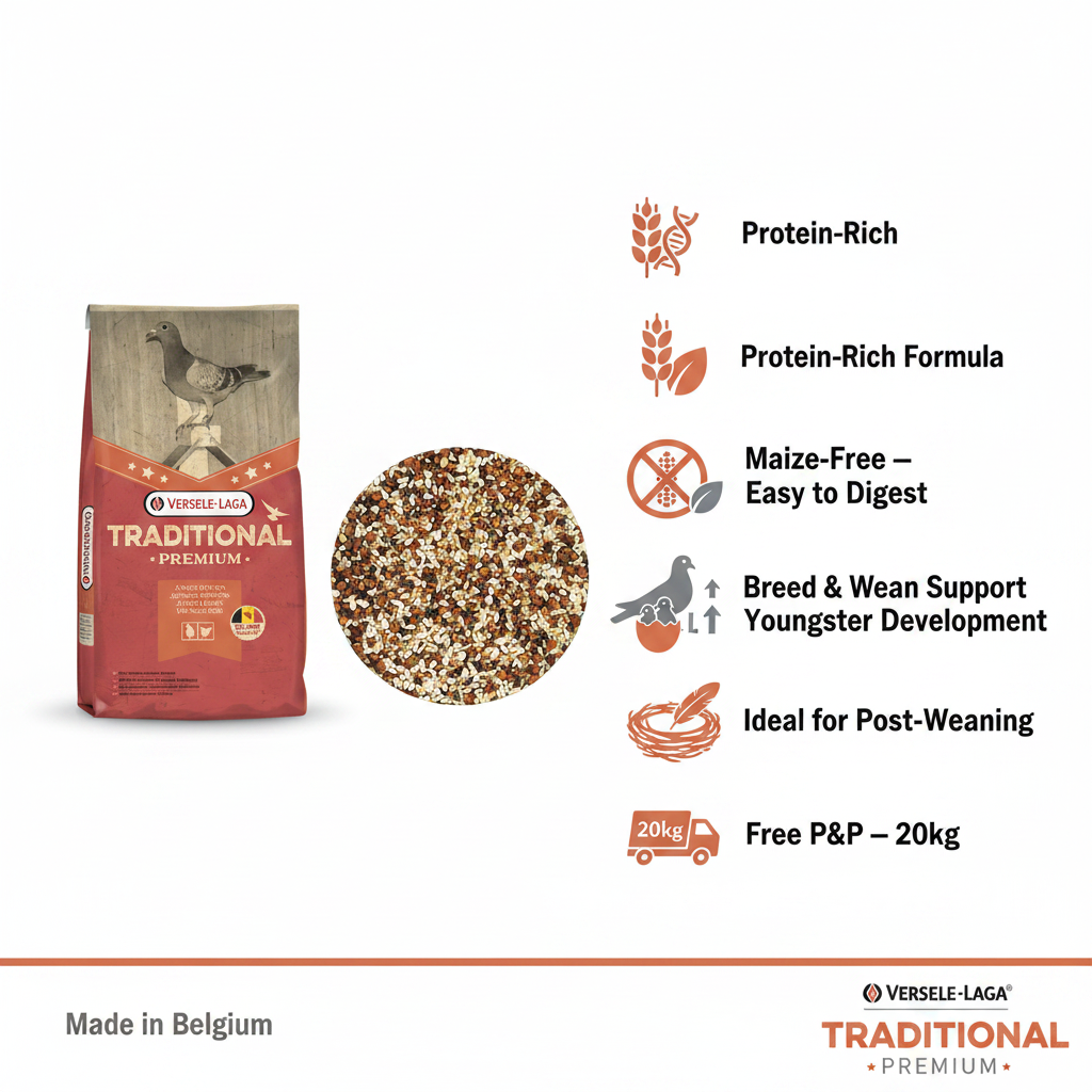 Versele-Laga Premium Junior UK Breed & Wean 20kg Infographic