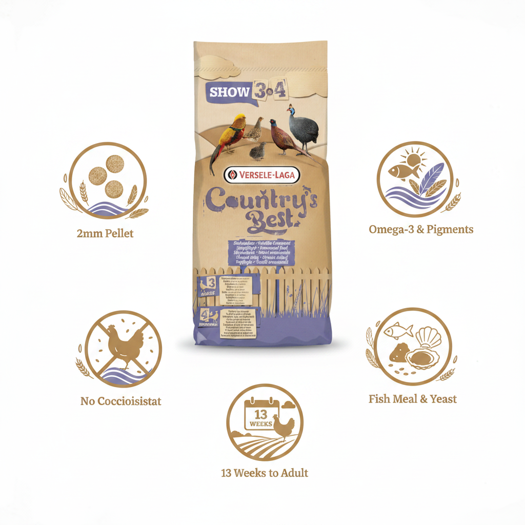 Versele-Laga Show 3 Pellet Infographic