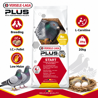 Versele-Laga Start Plus I.C.+ 20kg Infographic
