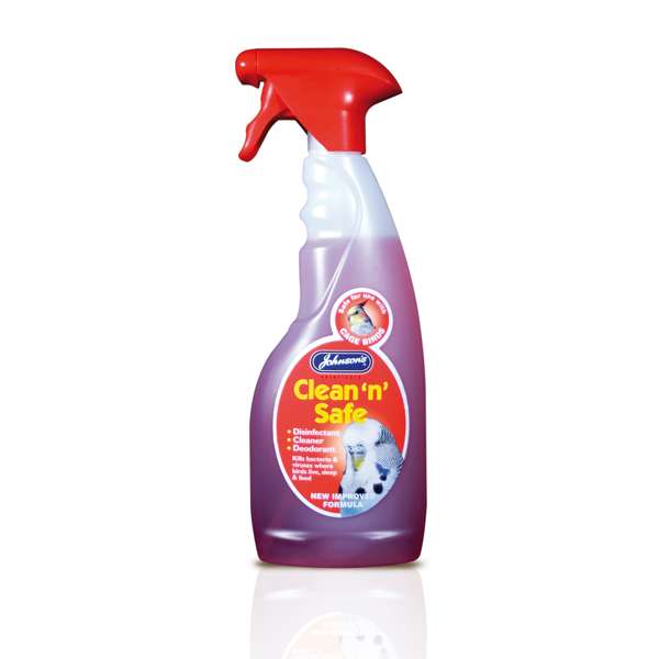 Johnsons Vet Clean N Safe Cage Bird Spray 500ml