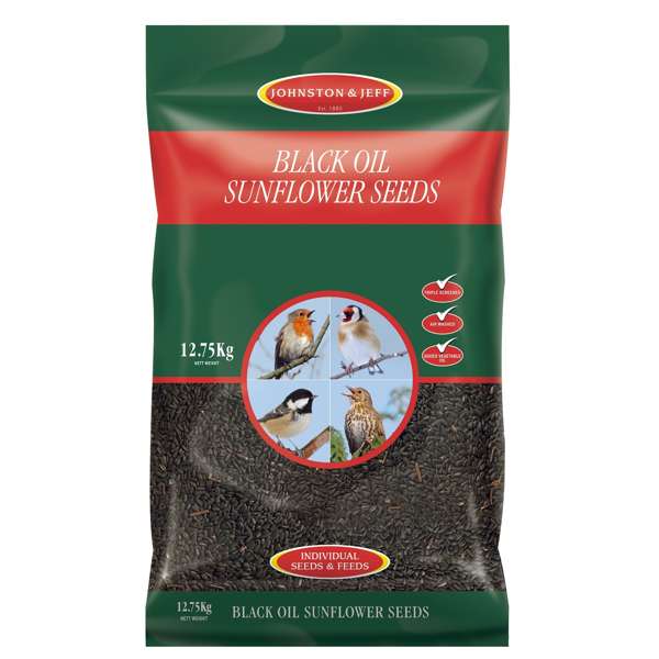 Johnston & Jeff Black Oil Sunflower Seeds 12.75kg