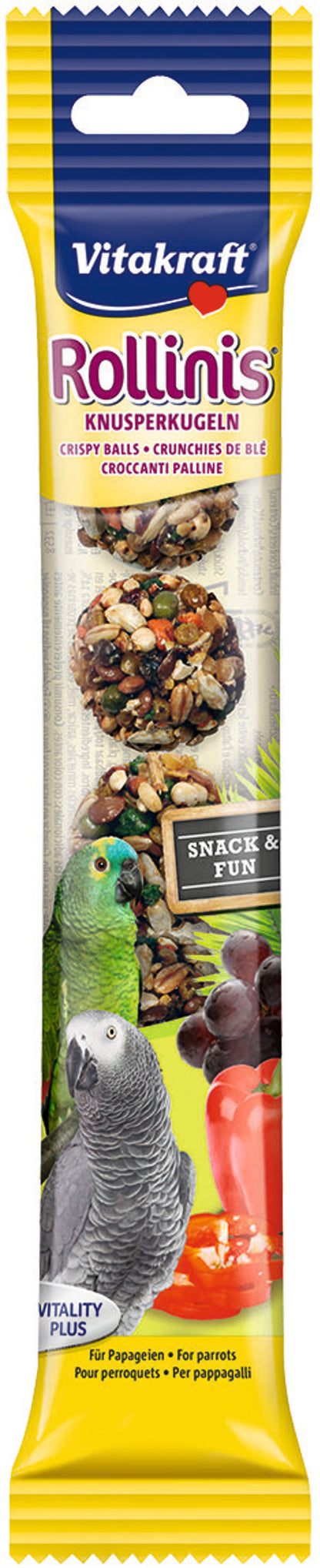Vitakraft Parrot Rollinis Crispy Balls 38g - Case of 12