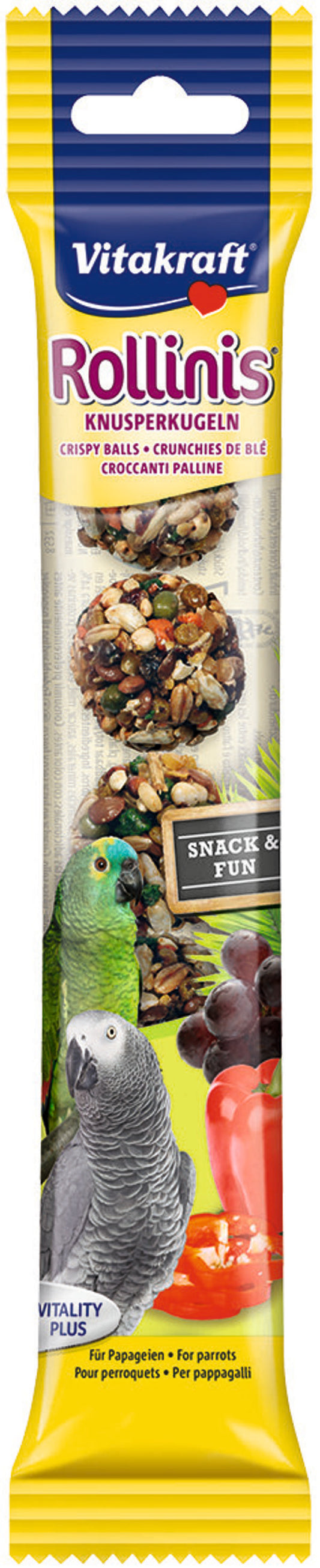 Vitakraft Parrot Rollinis Crispy Balls 38g