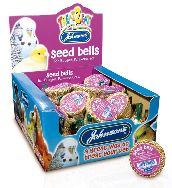 Johnson's Vet Budgie & Parakeet Seed Bells - Case of 27