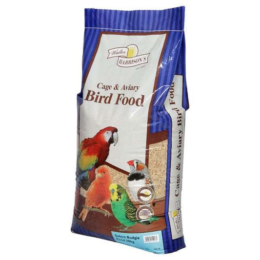 Walter Harrisons Select Budgie Food 20kg - Free P&P