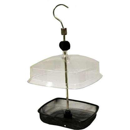 Walter Harrisons Hanging Mealworm Bird Feeder With Canopy