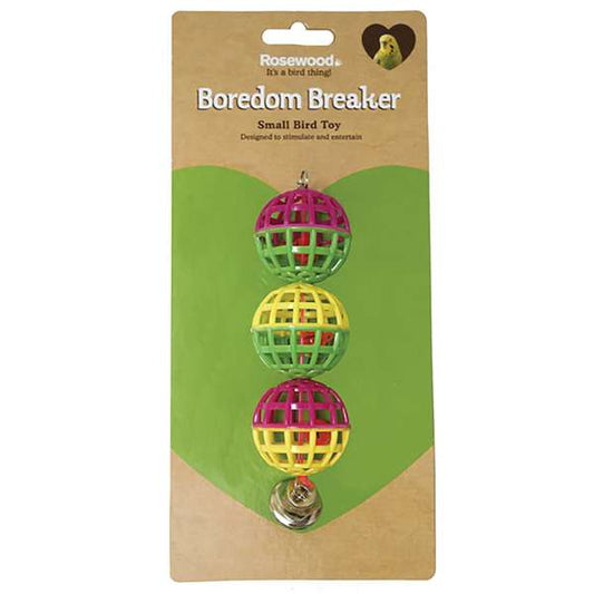 Rosewood 3 Lattice Ball With Bell For Budgies & Canaries