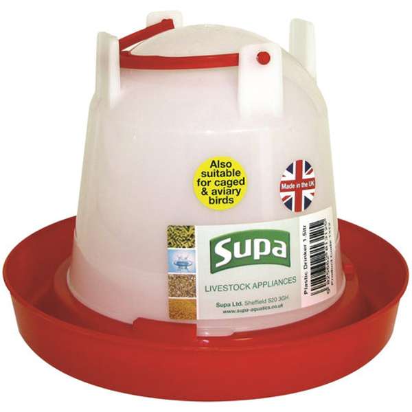 Supa Poultry & Aviary Bird Drinker 1 .5 Litre